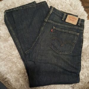 Mens Levi's Relaxed Boot Cut Jeans 557